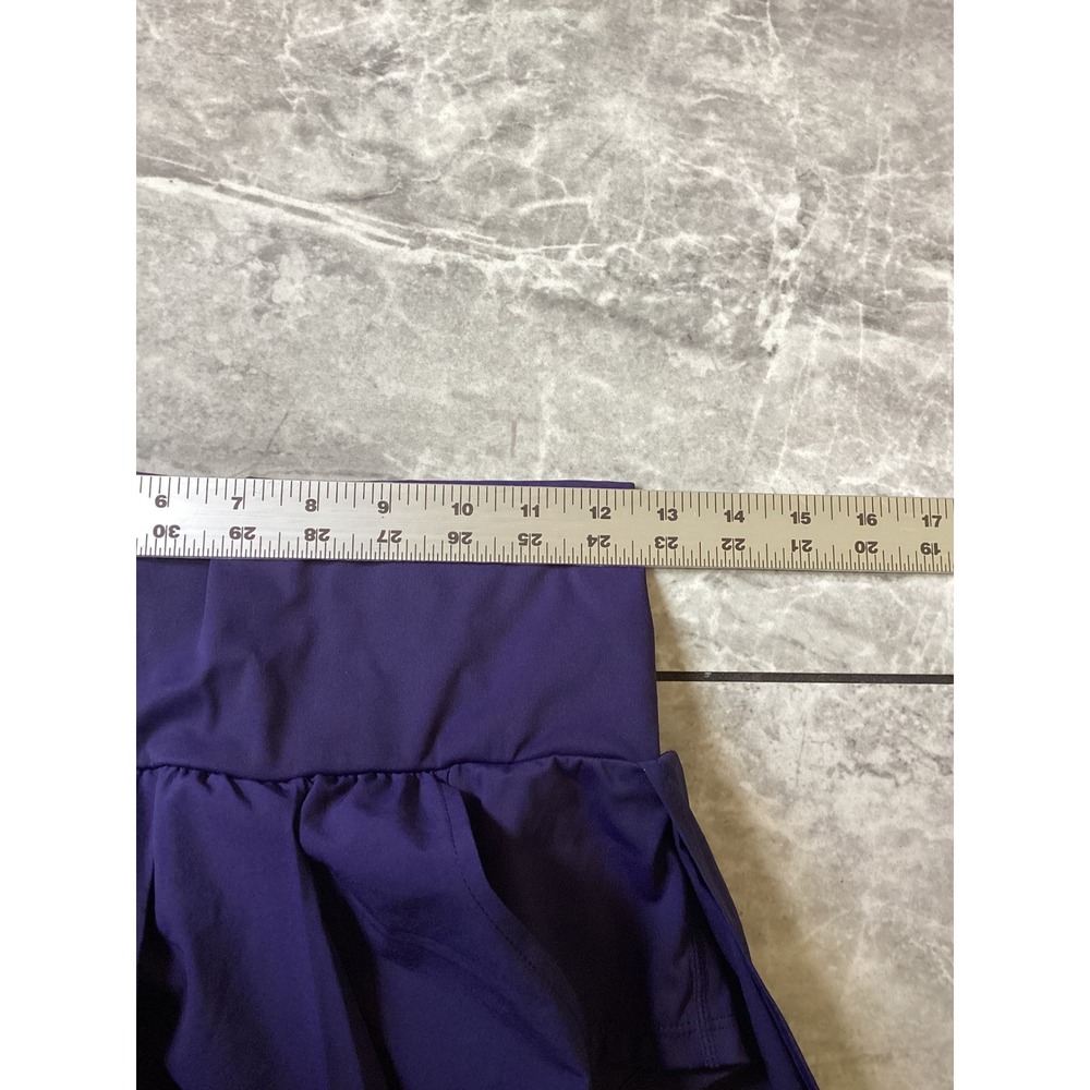Halara NWOT Navy Pleated Tennis Skort High Waisted Active Skirt with Shorts L - Picture 6 of 9